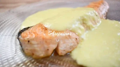 Salmón con Crema de naranja